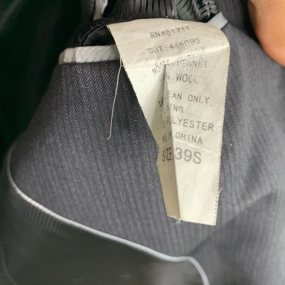 Andrew Fezza Slim Fit Wool Pinstripe Suit jacket - Picture 5 of 5